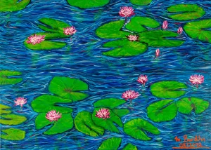 Water lilies in large