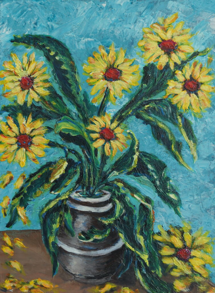 Sonnenblumen in der Vase